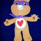 Tender Heart Care Bear Plush 13" Wearing Cape Mask Super Hero Stuffed Animal Toy