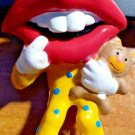 Tang General Foods Applause 1989 Hot Lips in Pajamas with Teddy Bear PVC Toy
