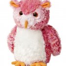 8 Inch Mini Flopsie Pink Hoots Owl Plush Stuffed Animal by Aurora