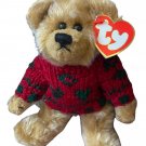 Vtg TY Attic Treasures Baby Bearkhardt Bear Plush 1993 Christmas Sweater Stuffed