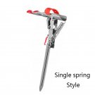 1Pcs Automatic Double Spring Angle Fishing Pole Foldable Anti-Rust Steel Fishing