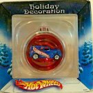 Hot Wheels 2002 Holiday Decoration Red Bulb with Blue Ford Panel Van
