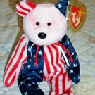 TY BEANIE BABY 1999 SPANGLE BEAR PE PELLETS NEW WITH TAGS