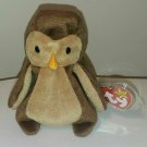 Ty Beanie Baby - HOOT the Owl (5 Inch) MINT with MINT TAGS - Stuffed Animal Toy