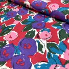 Bright Poppies Fabric Peter Pan Purple Pink Red 100% Cotton Extra Wide 1.75 YDS