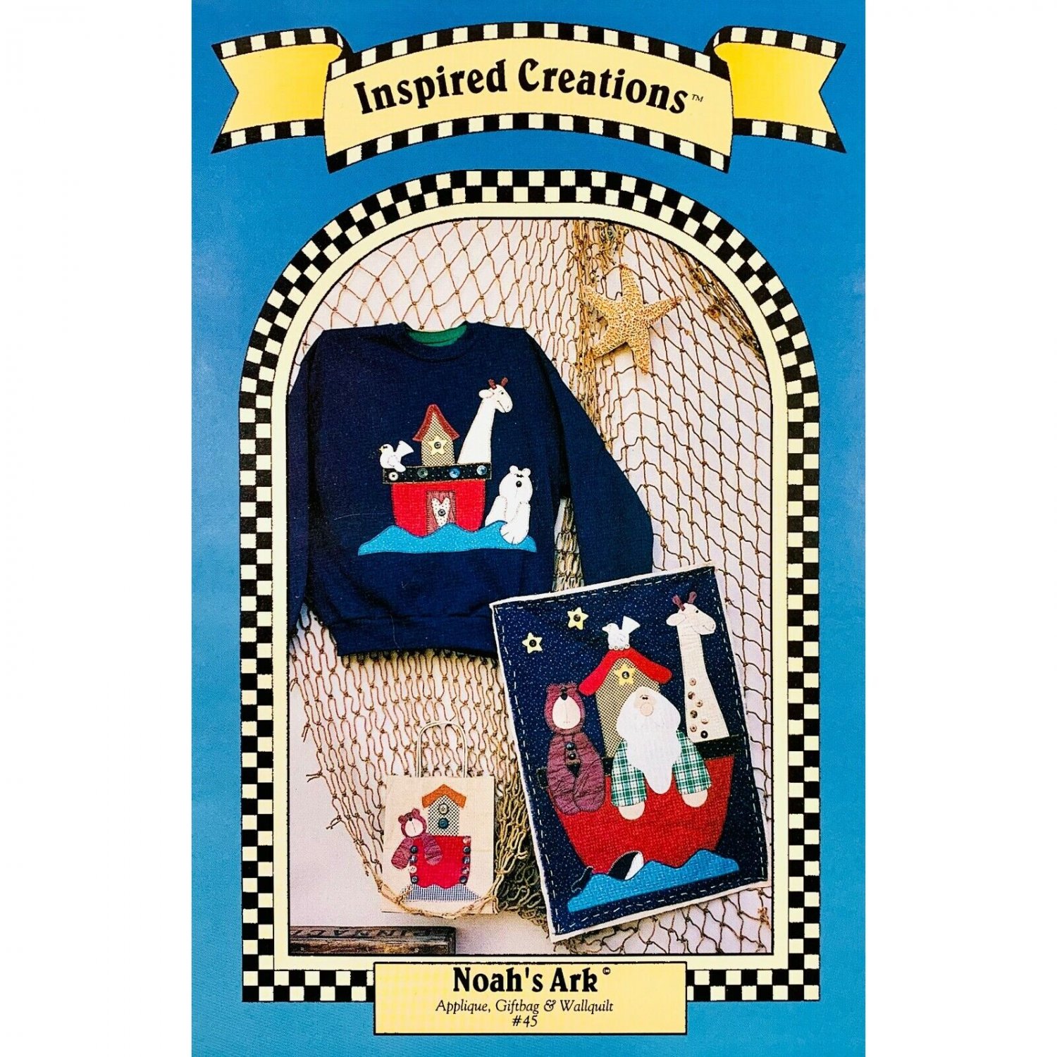 Noahs Ark Quilt and Gift Bag Pattern by Inspired Creations, Applique
