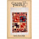 Sewing Room Quilt Pattern 206 by Country Threads Makes Wall Hanging or Door Sign