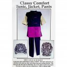 Tunic Jacket and Pants Pattern Classy Comfort by CNT Pattern Co for Sizes 8 - 22
