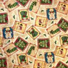 Gingerbread Men Christmas Fabric Quilting Sewing 100% Cotton By the Yard