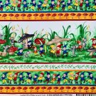 Gnomes Fabric Garden Party 2869 by Laurie Godin Northcott Precut 1 Yard Pieces
