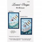 Birdhouse Quilt Pattern with Applique and Stained Glass Versions by Lovenest