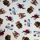 Northwoods Snowmen and Bears Fabric D# 12717 by ADJ 100% Cotton By the Yard