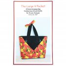 The Large V Pocket Tote Bag Purse Pattern 10 Pocket Grommet Bag Dixons Designs