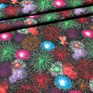 4th of July Colorful Fireworks Fabric by Joann 100% Cotton 69" Long x 45” Wide