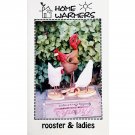 Rooster and Chickens Pattern Home Decor Dolls Rooster and Ladies by Home Warmers