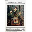 Holiday Rucksack Pattern MG91118 by Thimbleberries Christmas Log Cabin and Stars