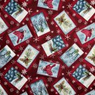 Christmas Cardinals Fabric Karen Jarrar Marcus Brothers 100% Cotton By the Yard