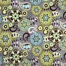 Modern Floral Fabric Mandala Flowers Brother Sister Design 100% Cotton 20” Long x 45” Wide