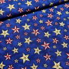 Stars Fabric by Dan Morris for Robert Kaufman 8711  Red White Blue Gold 1/2 yard