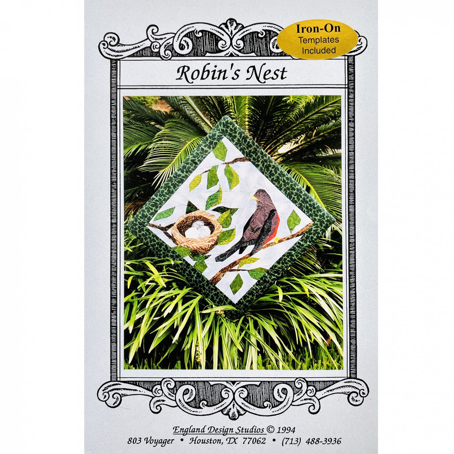 Robin's Nest Quilt Pattern RN-108 by England Design Studios FPP Paper Piecing