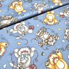 Here Kitty Cats and Yarn Allover Fabric by Dianna Marcum Marcus Bros 100% Cotton By the Yard