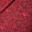 Windsor Collection Fabric by Hoffman Red Leaves Gold Accents Cotton By the Yard