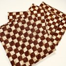 Checked Fabric Fat Quarter 4-Pack Coffee House Collection 1406 by Stacy Sphinak