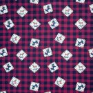 Moose and Bear Patch Fabric Buffalo Plaid by Debbie Mumm for Joann 52” L x 44" W