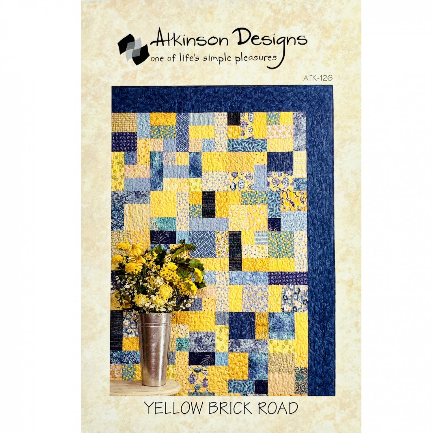 Yellow Brick Road Quilt PATTERN by Atkinson Designs ATK126 Fat Quarter