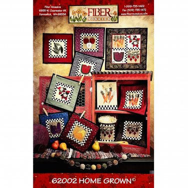 Home Grown Quilt PATTERN 62002 Fruit and Veggie Kitchen Quilts by Fiber Mosaics