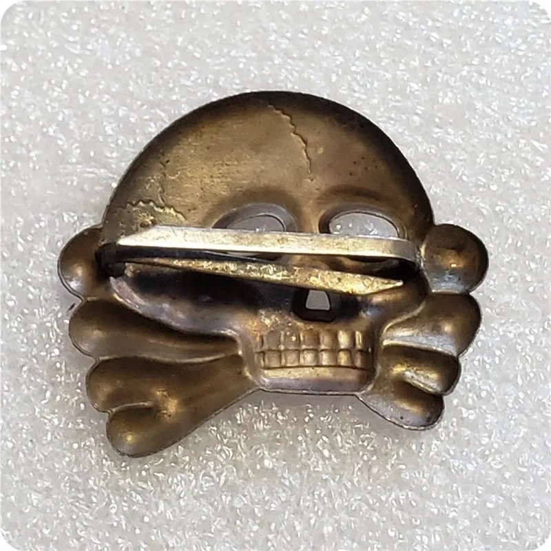 German WW2 - SS Totenkopf Skull Badge For Hat