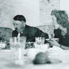 GERMAN WW2 Photo-- Adolf Hitler  + Eva Eating