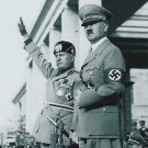 GERMAN WW2 Photo-- Adolf Hitler  + Mussolini