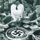 German WW2 Photo  == Hitler Youth With Cake