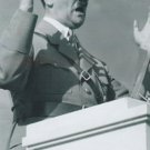 German WW2 Photo  == Adolf Hitler Giving Speech