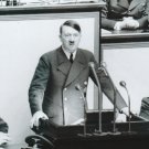 German WW2 Photo  == Adolf Hitler Giving Speech