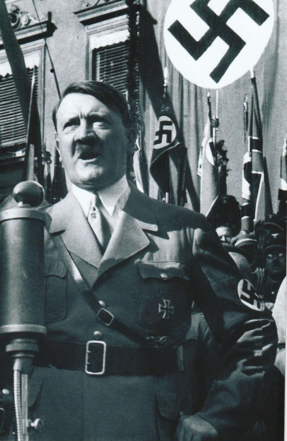 German WW2 Photo == Adolf Hitler Giving Speech