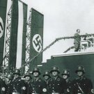 German WW2 Photo  == Adolf Hitler Giving Speech