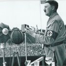 German WW2 Photo  == Adolf Hitler Giving Speech