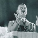German WW2 Photo  == Adolf Hitler Giving Speech