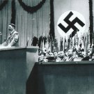German WW2 Photo  == Adolf Hitler Giving Speech