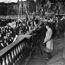 German WW2 Photo  == Adolf Hitler Giving Speech