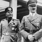 German WWII Photo = Adolf Hitler  - Mussolini