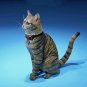 Tabby Cat Sitting Figurine