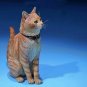 Tabby Cat Sitting Figurine