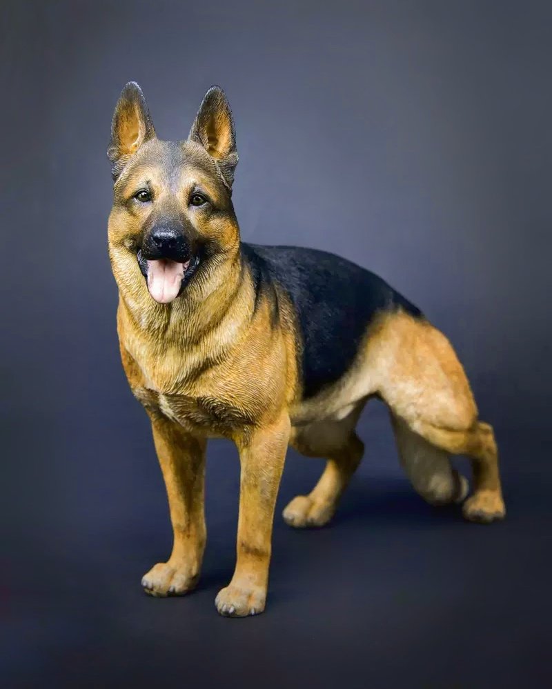 German Shepherd Alsatian Figurine