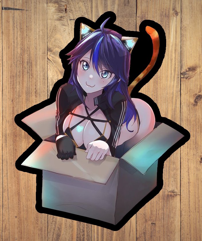 Vshojo Stray Kson Vtuber Vinyl Black sticker
