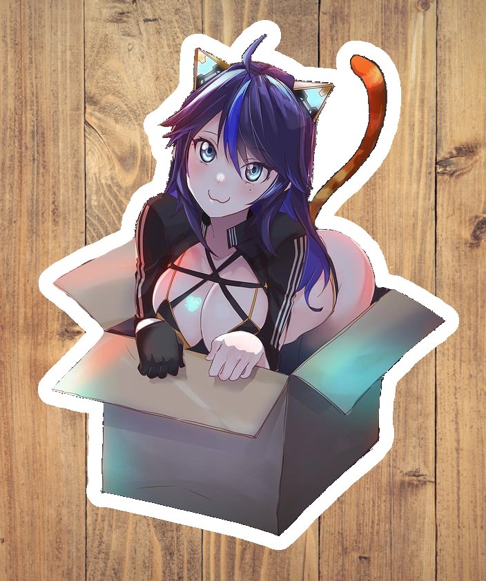 Vshojo Stray Kson Vtuber Vinyl White sticker