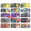 Pokemon Pikachu Snorlax Eevee Short PU Leather Coin Purse Student Universal Cartoon Wallet Bag