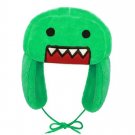 Japanese Cartoon Anime Domo Kun Ushanka Green Hat Cute Y2K Warm Winter Hat